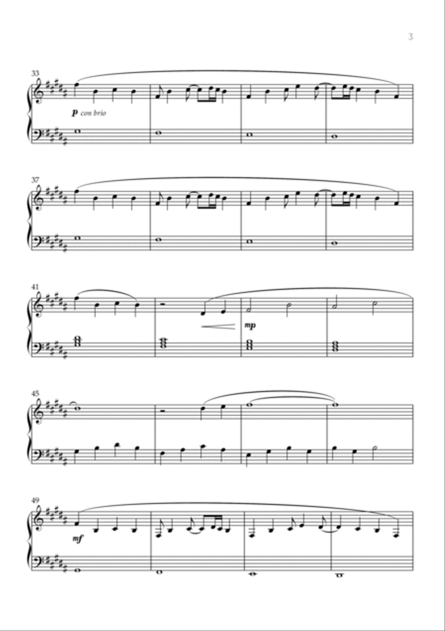 Hopes & Dreams Save The World His Theme Easy Piano scores gallery preview page 3