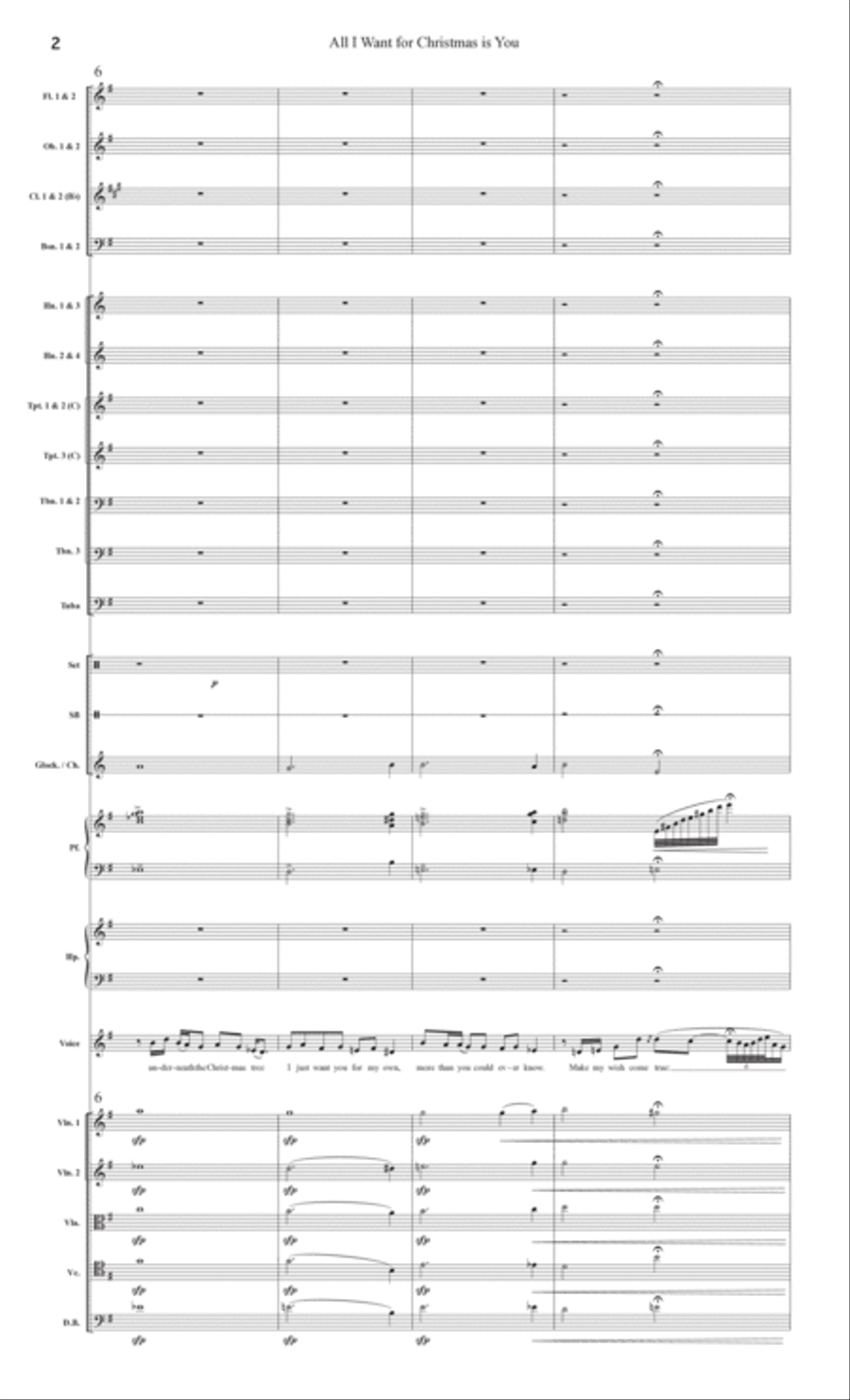 All I Want For Christmas Is You Full Orchestra scores gallery preview page 4