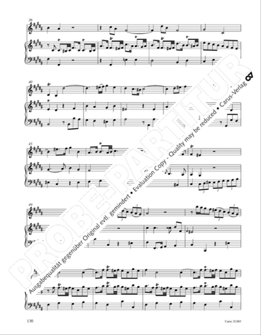 Gesamtausgabe Band 3 (Kammermusik: Duette, Solo- und Triosonaten) Score scores gallery preview page 151