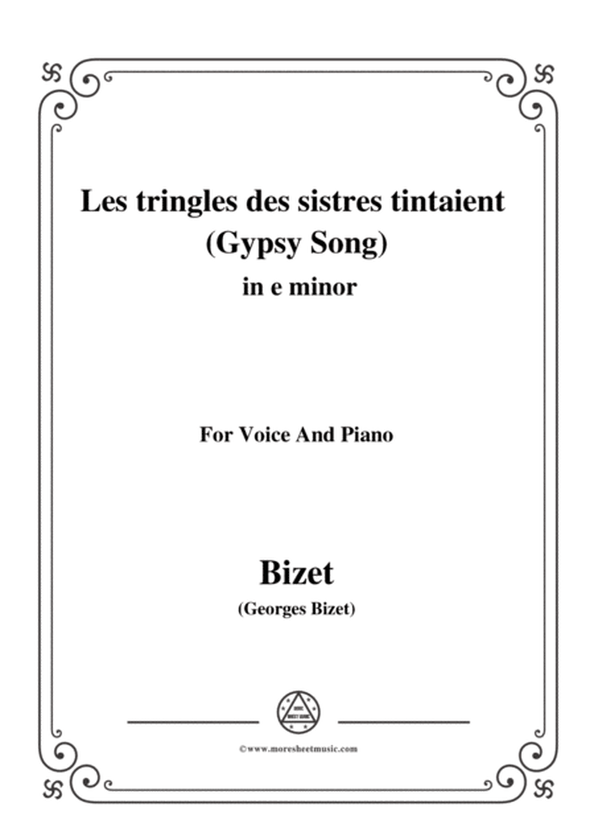 Bizet-Les tringles des sistres tintaient (Gypsy Song),from 'Carmen',in e minor,for Voice and Piano image number null