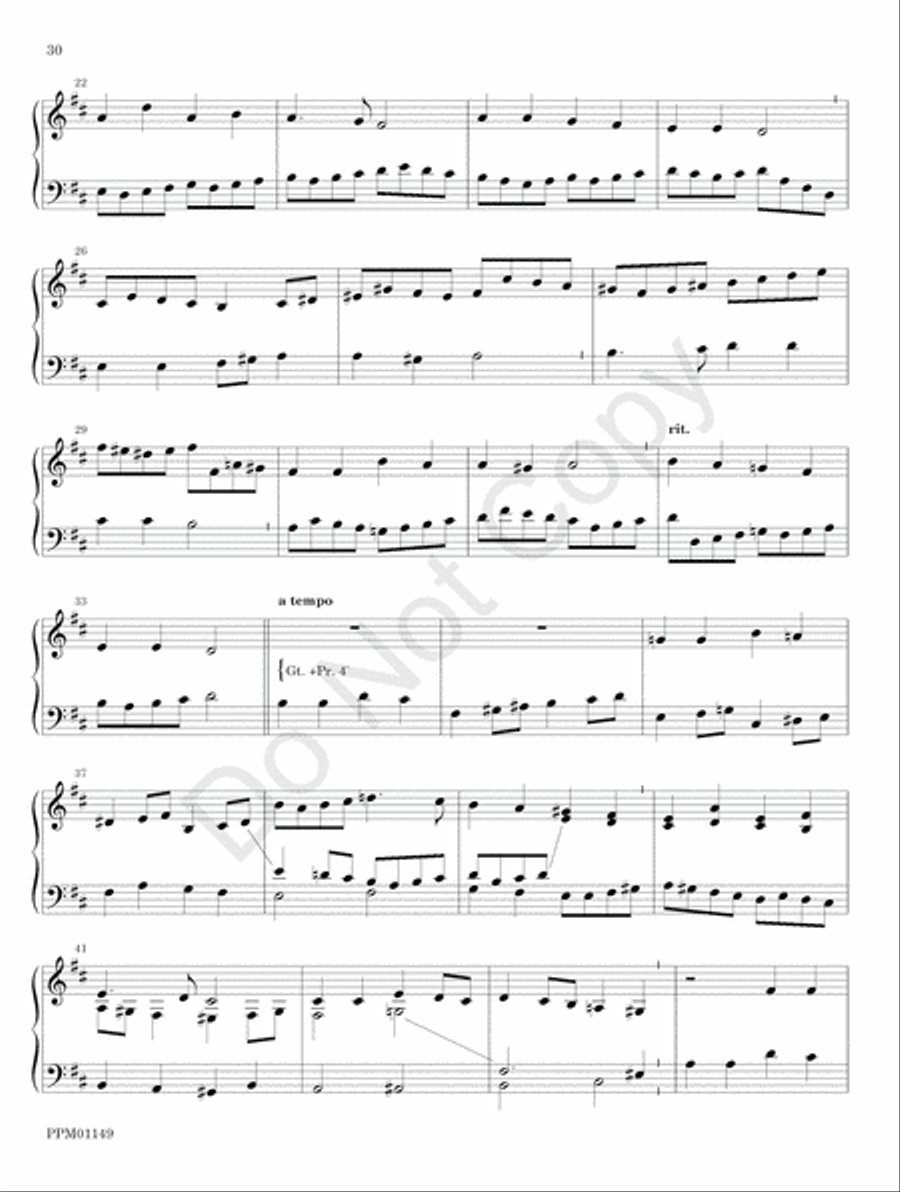 Organ Works for the Church Year Organ scores gallery preview page 36