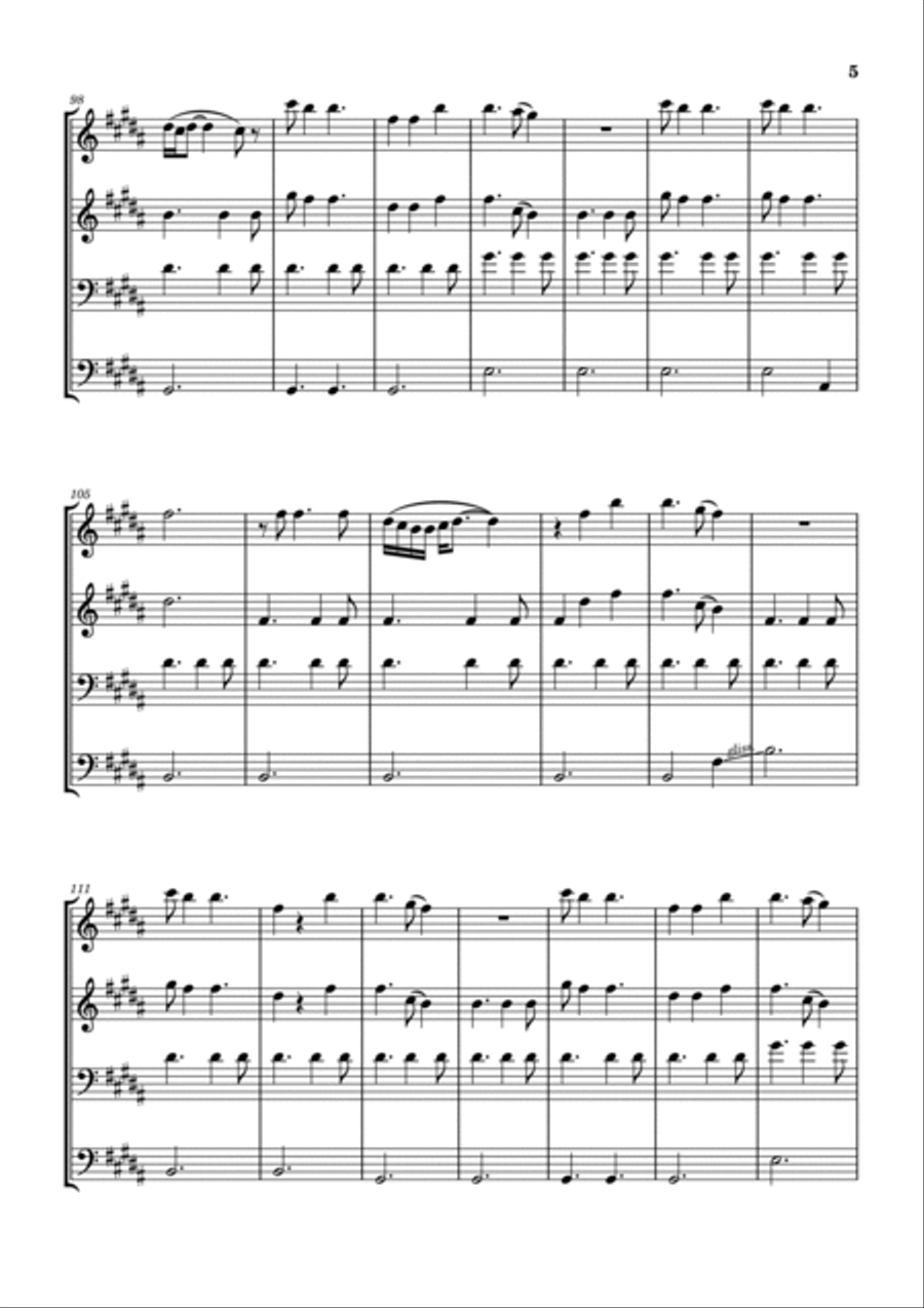 Graves Into Gardens Brass Ensemble scores gallery preview page 6
