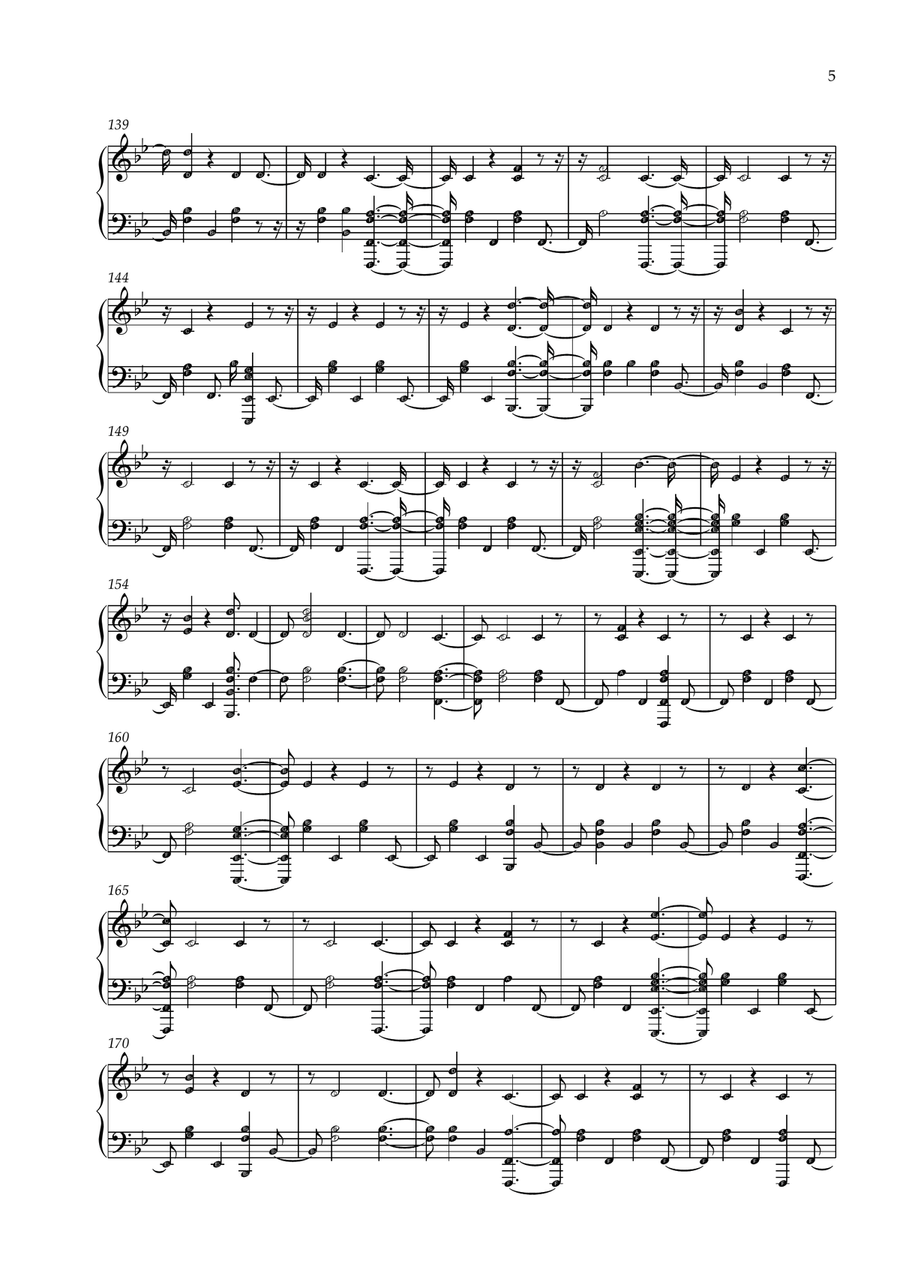 Hey Jude Easy Piano scores gallery preview page 5