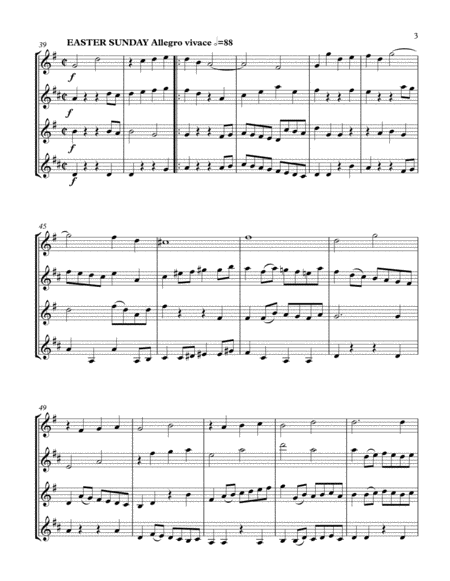 Easter No 1 (SATB sax quartet)
