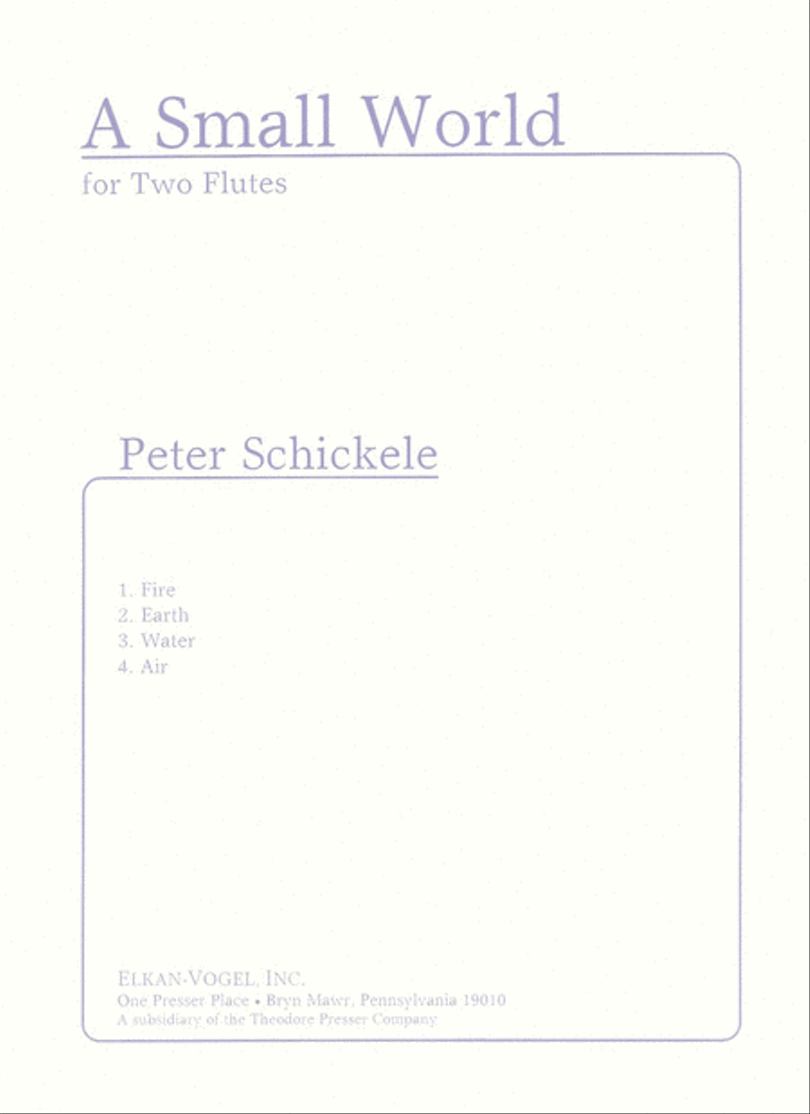 A Small World A Small World Flute Duet scores gallery preview page 1
