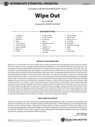 Book cover for Wipe Out: Score