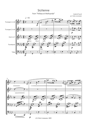 Gabriel Fauré: Sicilienne for Brass Quintet