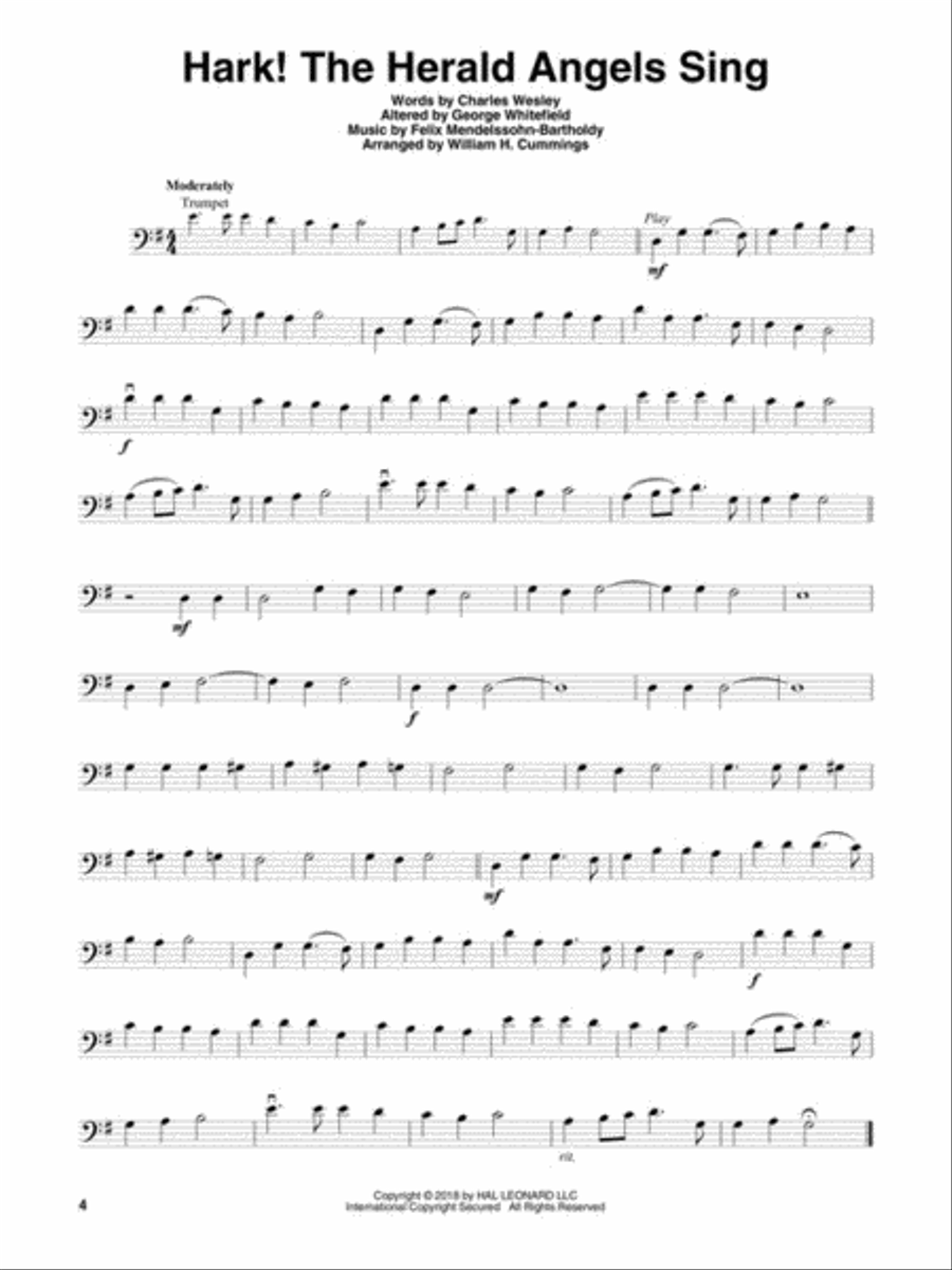 Favorite Christmas Hymns Cello scores gallery preview page 3