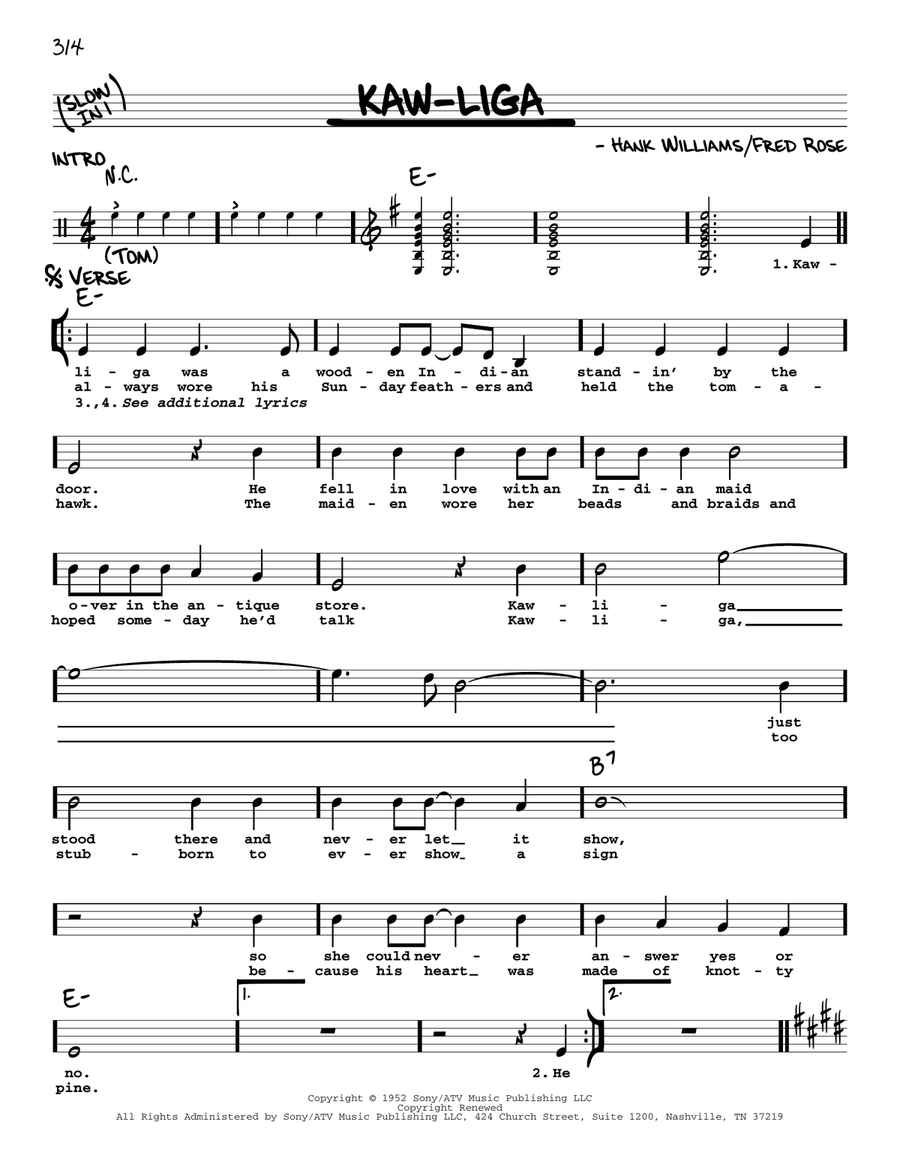 Kaw-Liga Voice scores gallery preview page 1