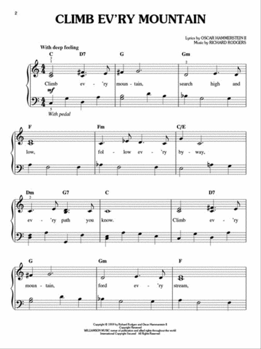 The Sound of Music The Sound of Music Easy Piano scores gallery preview page 3