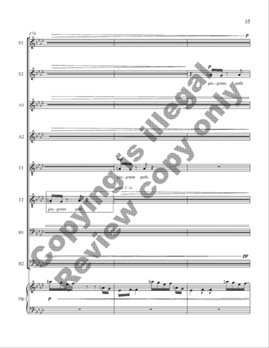 Scel lem duib SSAATTBB scores gallery preview page 35