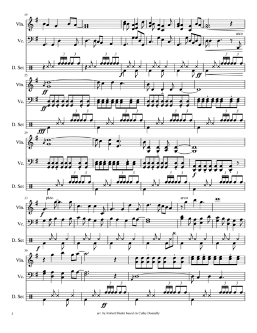 The Lion Sleeps Tonight Small Ensemble scores gallery preview page 2