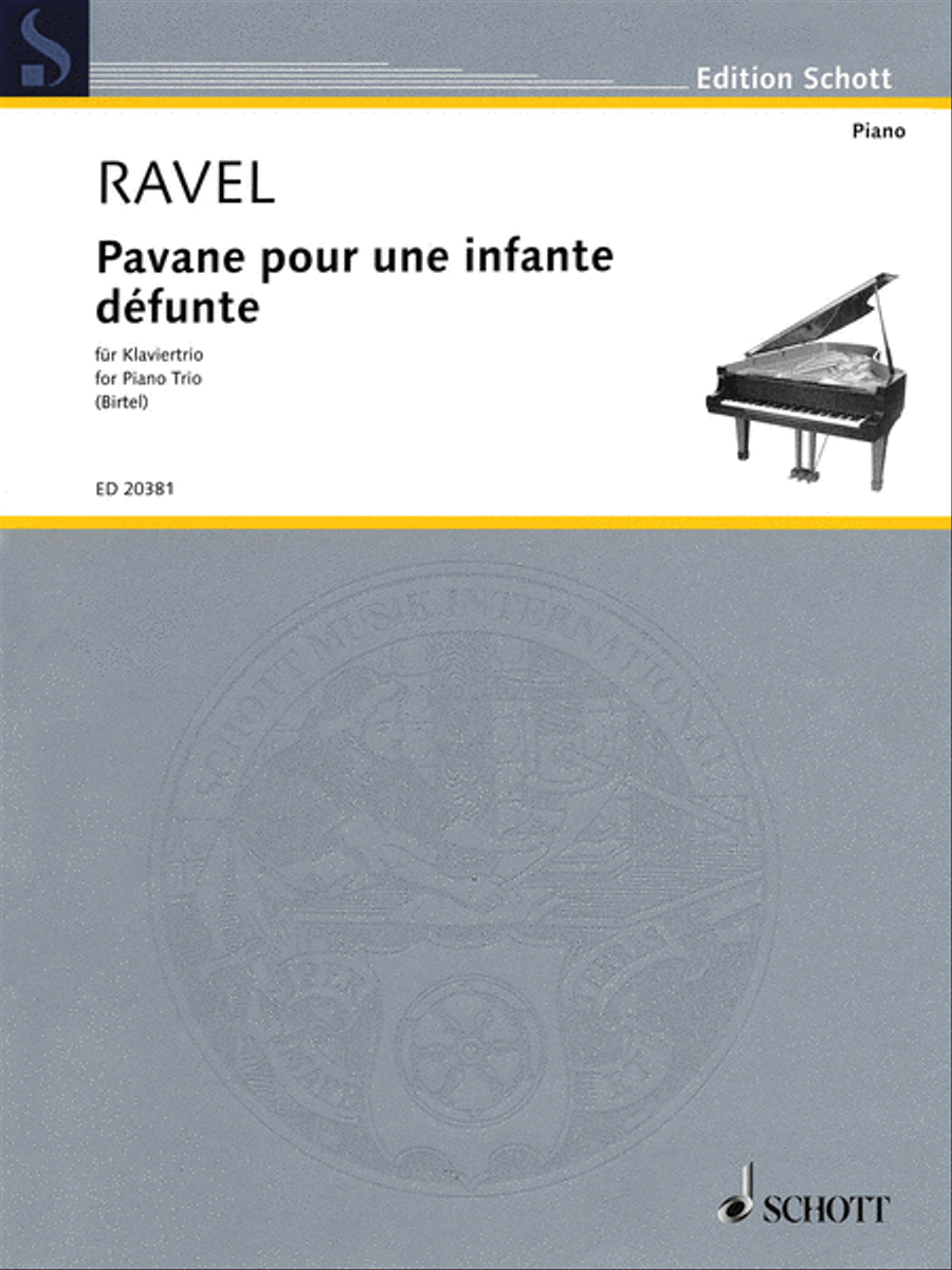 Pavane pour une infante défunte Piano Trio scores gallery preview page 1