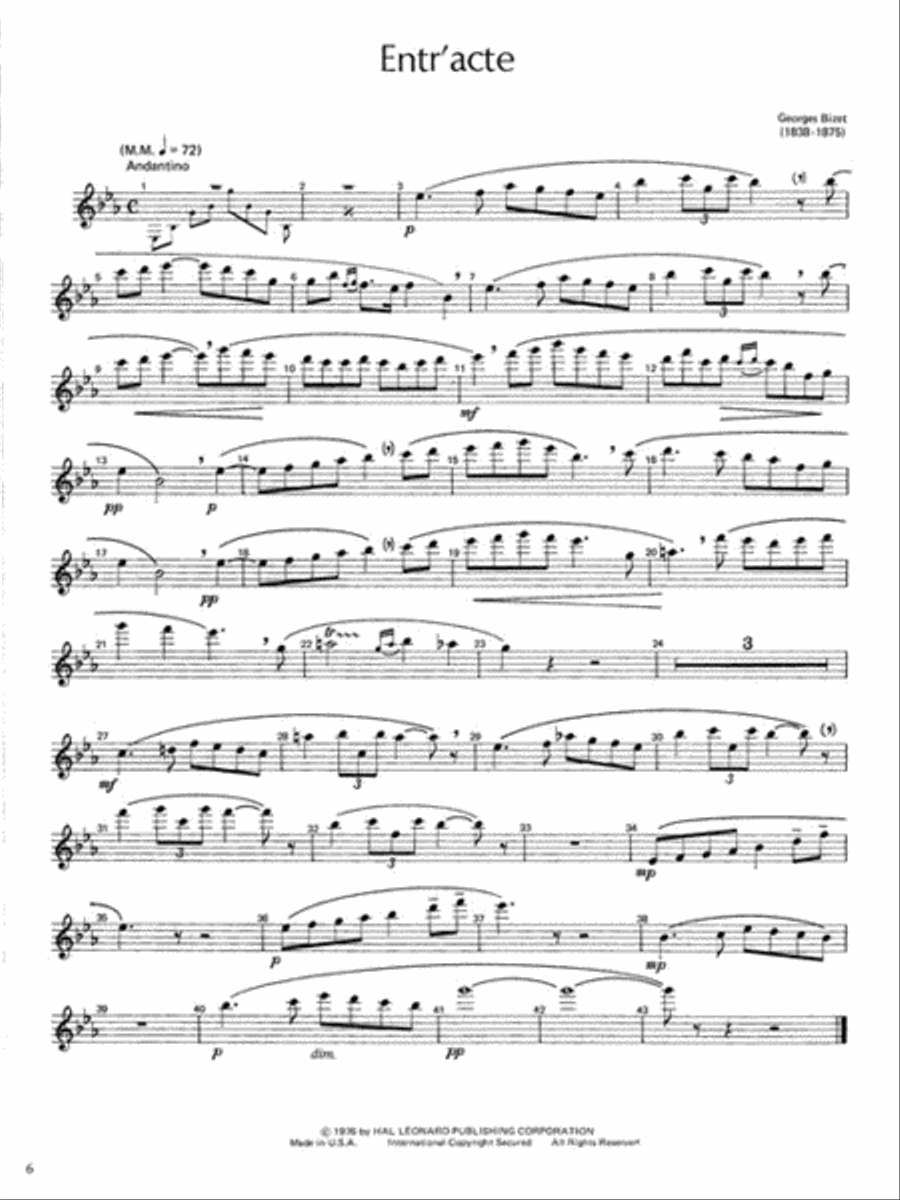 Master Solos Intermediate Level – Flute Flute Solo scores gallery preview page 4