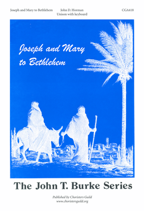 Book cover for Joseph and Mary to Bethlehem