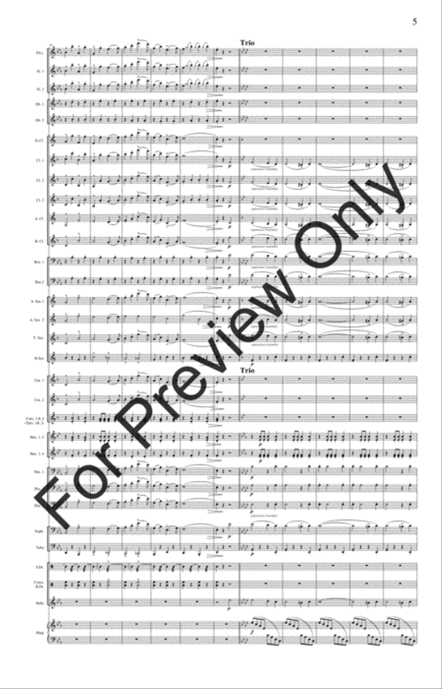 The Stars and Stripes Forever (Score) Concert Band scores gallery preview page 8
