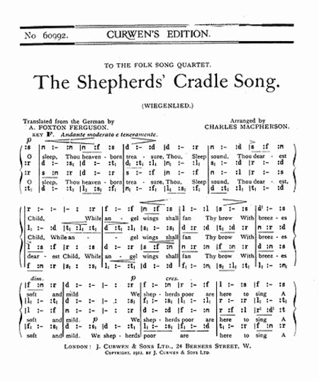 The Shepherds Cradle Song