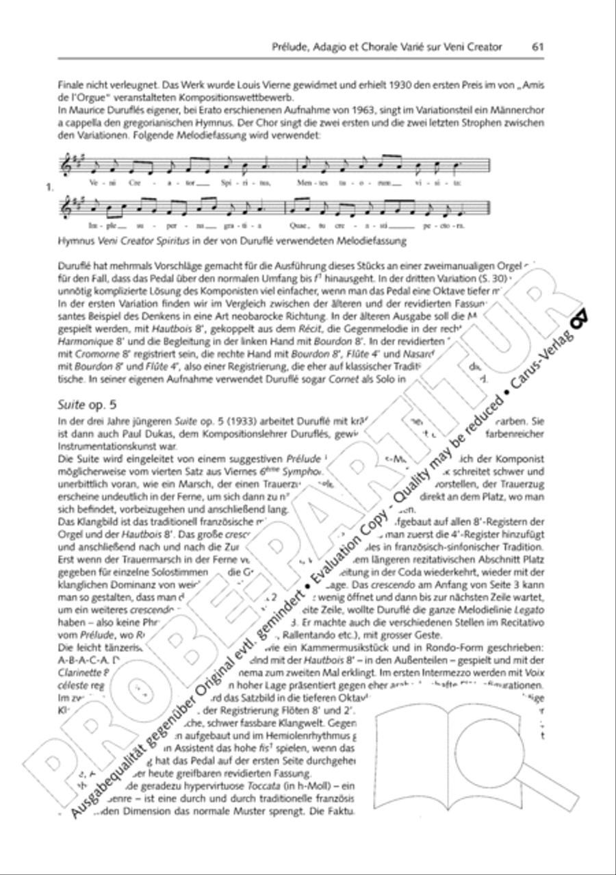 Orgelschule zur historischen Auffuhrungspraxis Organ Solo scores gallery preview page 62
