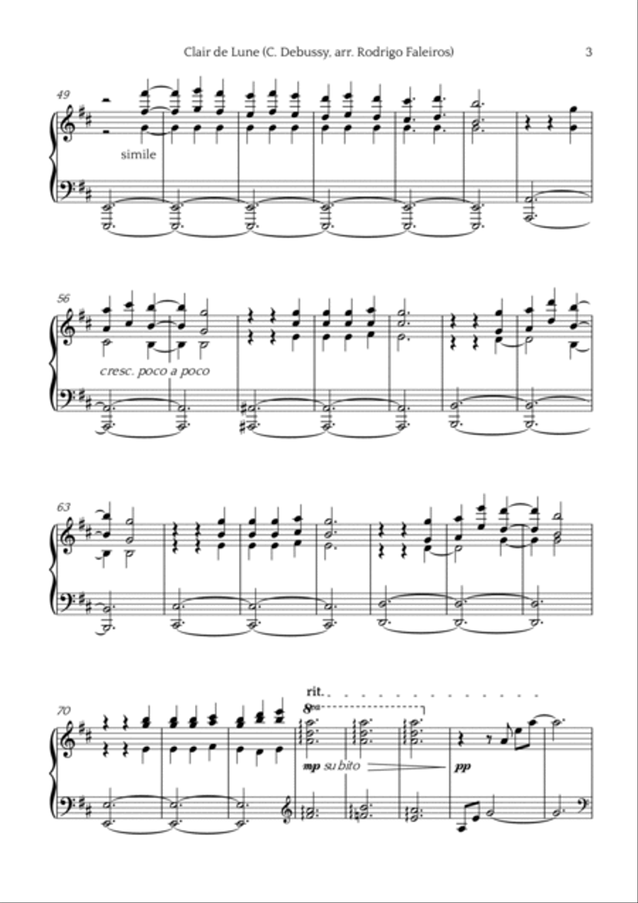 Clair de Lune Chamber Music scores gallery preview page 3