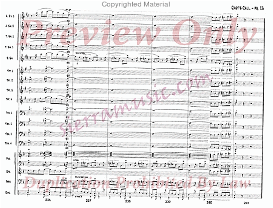 Chet's Call Chet's Call Big Band scores gallery preview page 29