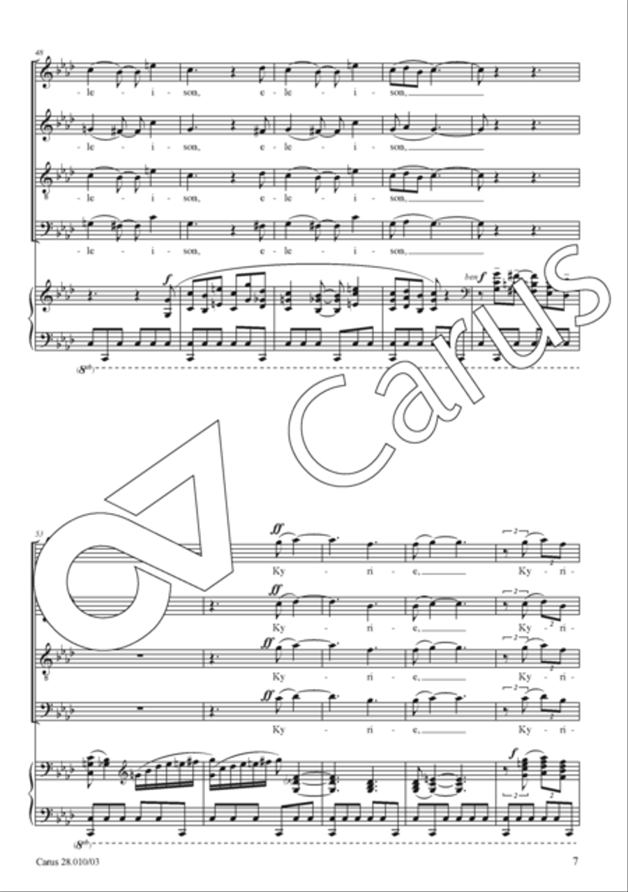 Missa ad maiorem Dei gloriam Divisi scores gallery preview page 8