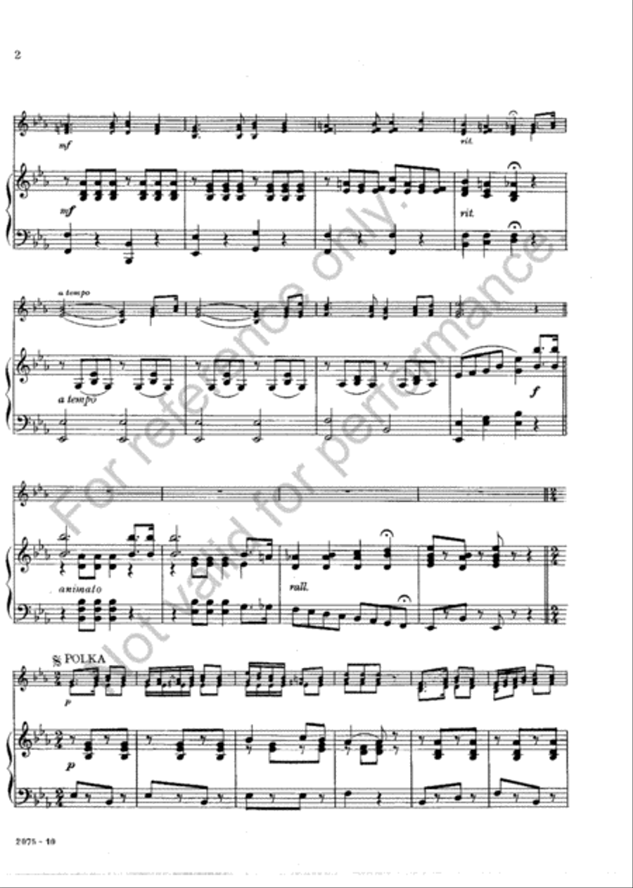Elena Polka E-Flat Clarinet scores gallery preview page 3
