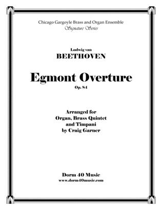 Book cover for Egmont Overture (for brass quintet and organ)