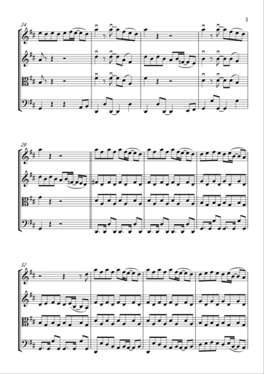 Best Day Of My Life String Quartet scores gallery preview page 3