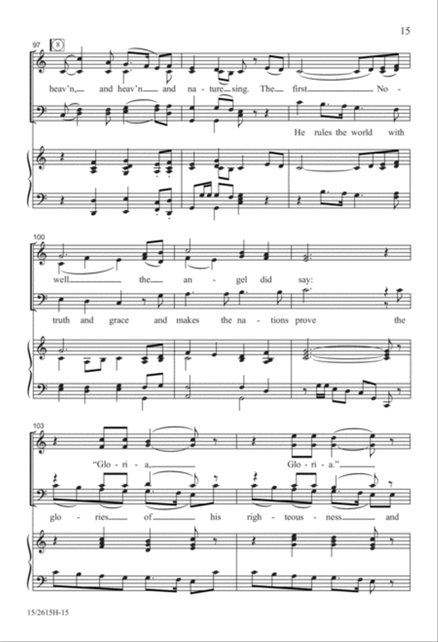 Rejoice! Rejoice! 4-Part scores gallery preview page 15