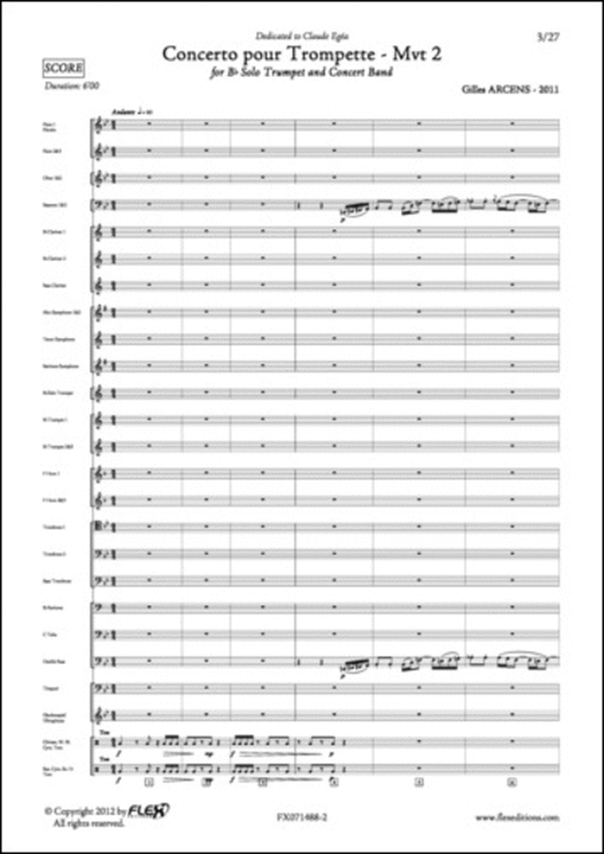 Concerto Pour Trompette - Mvt 2 image number null