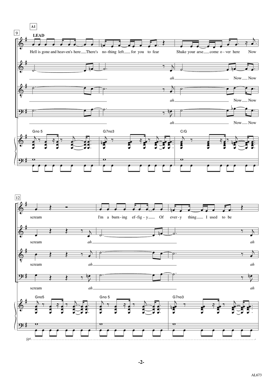 Let Me Entertain You Divisi scores gallery preview page 2