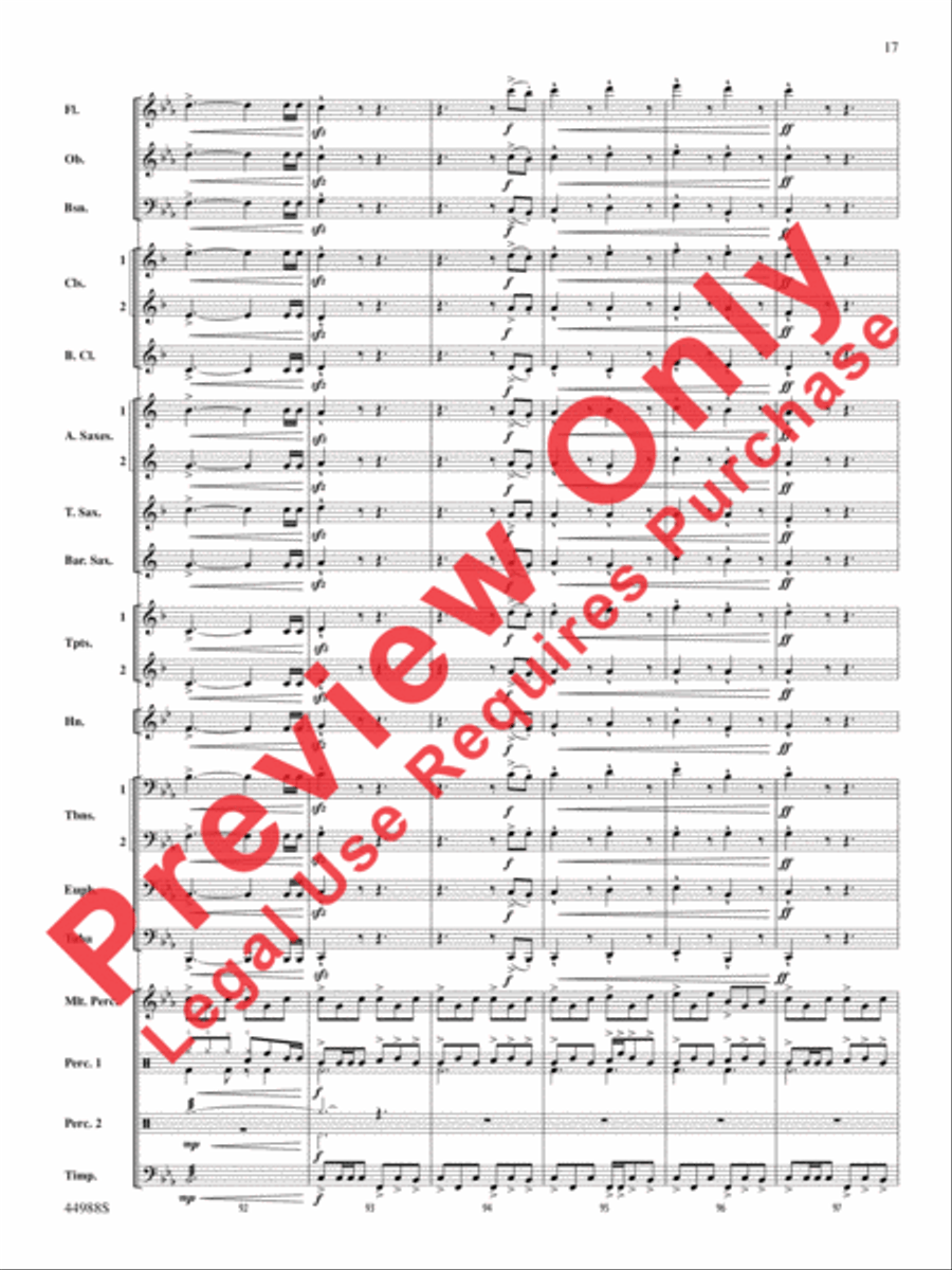 Escape from Dead Raider's Hollow Concert Band scores gallery preview page 18