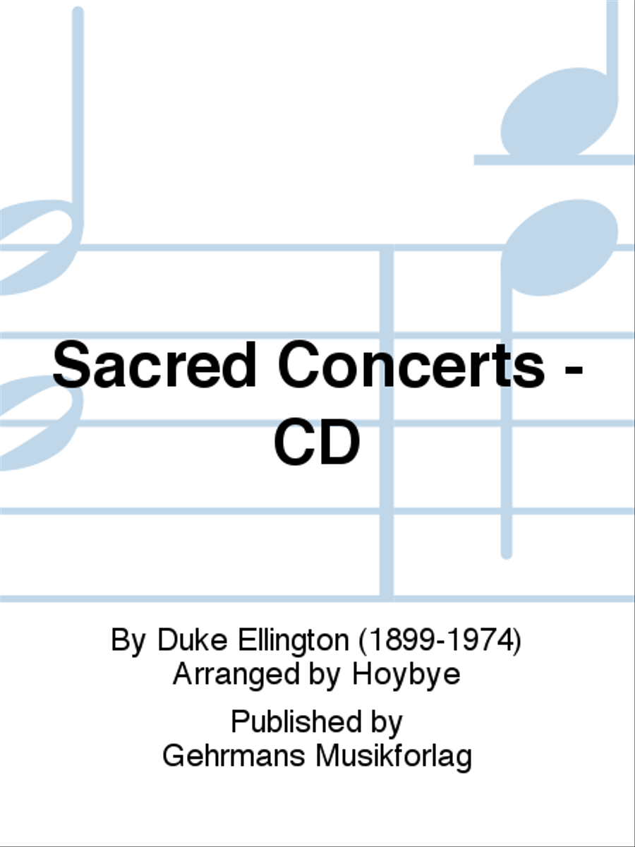 Sacred Concerts - CD 4-Part scores gallery preview page 1