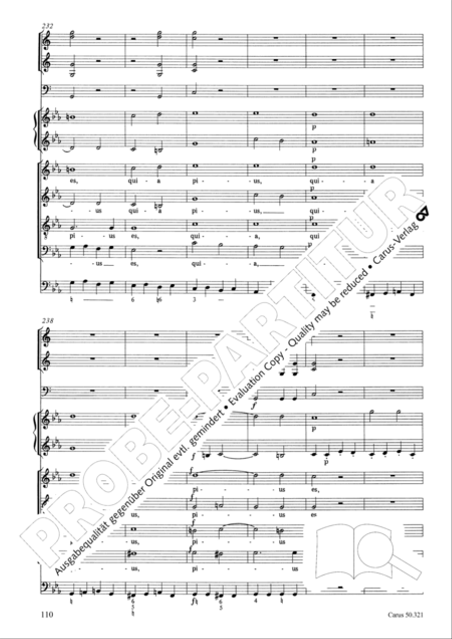 Requiem in C minor 4-Part scores gallery preview page 116