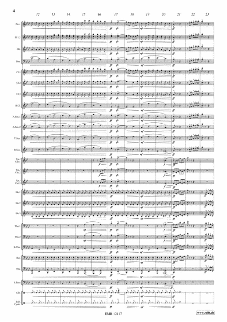 Semper Fidelis Concert Band scores gallery preview page 5