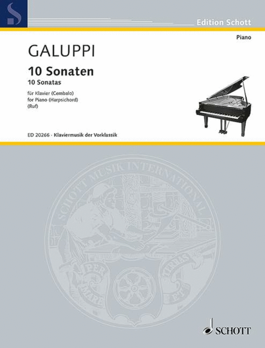 10 Sonatas Harpsichord scores gallery preview page 1