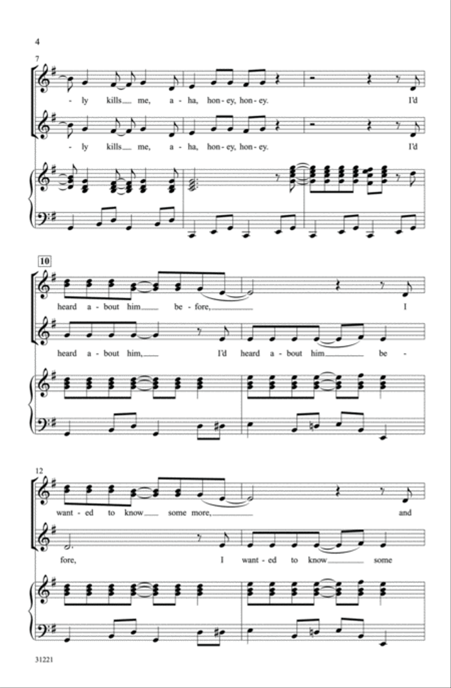 Girls Gone ABBA (A Medley) Women's Choir scores gallery preview page 22