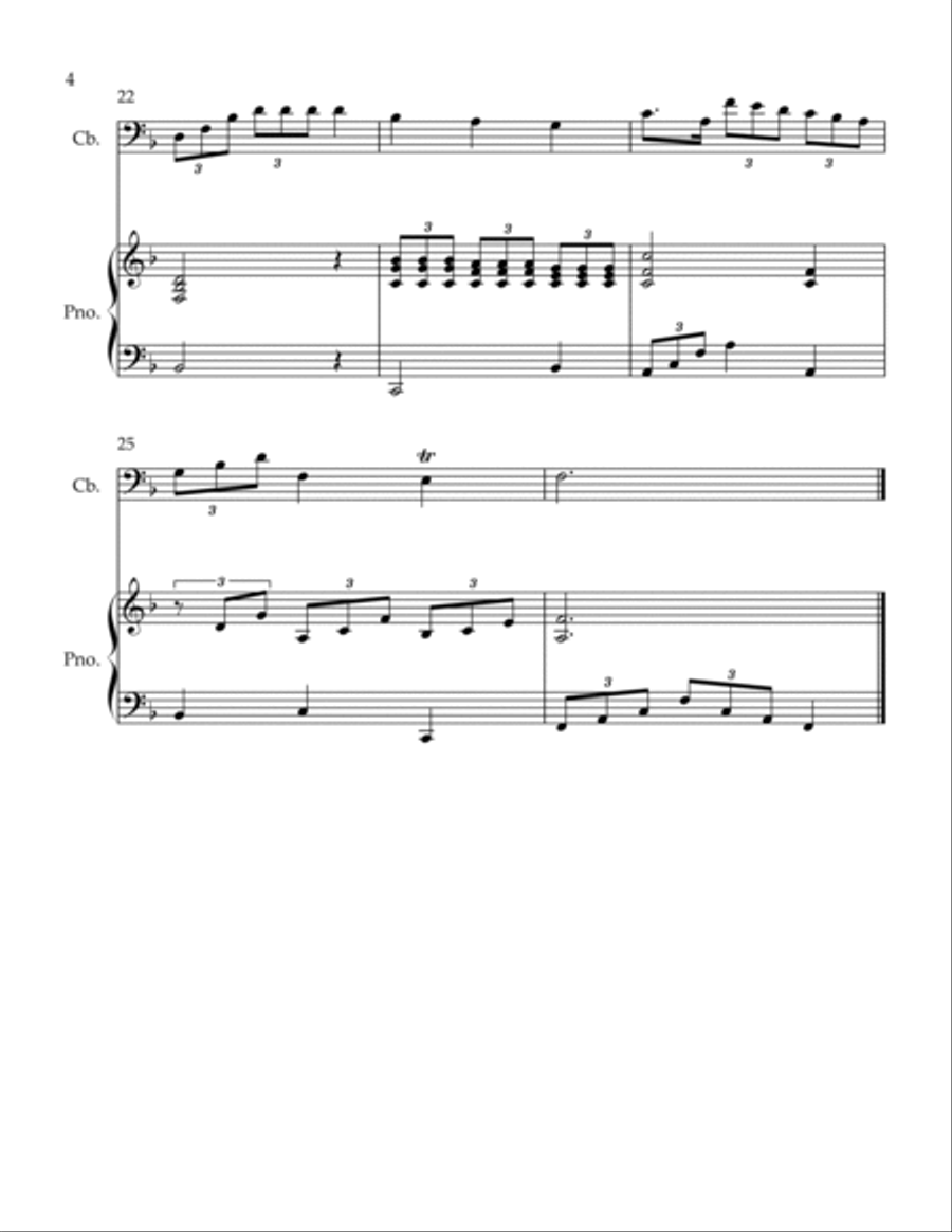Andante Double Bass scores gallery preview page 4