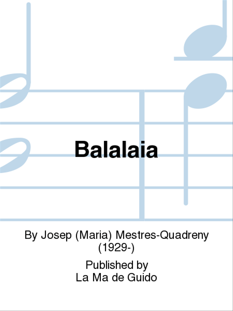 Balalaia Piano Solo scores gallery preview page 1