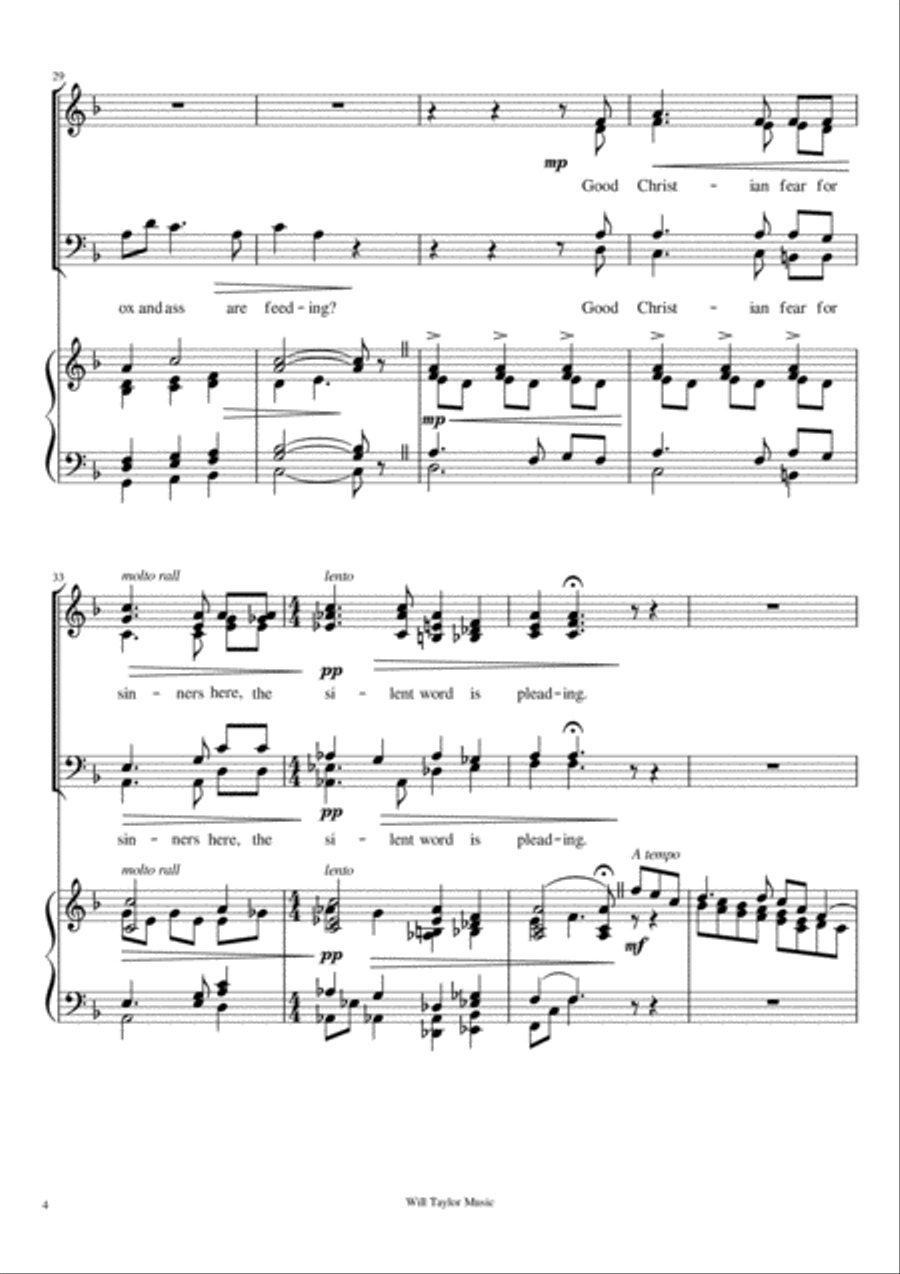 WHAT CHILD IS THIS? 4-Part scores gallery preview page 4