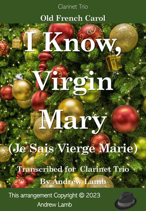 I Know, Virgin Mary (for Clarinet Trio)