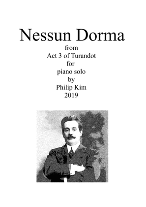Nessun Dorma from Turandot for piano solo