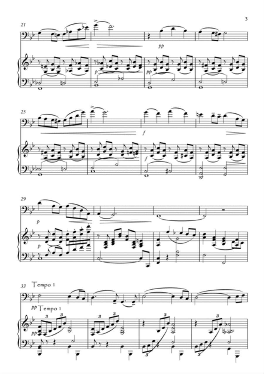 Four Short Pieces Bassoon scores gallery preview page 3
