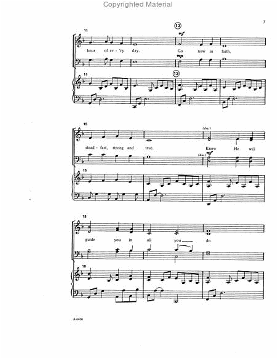 Go Now in Peace 3-Part scores gallery preview page 3