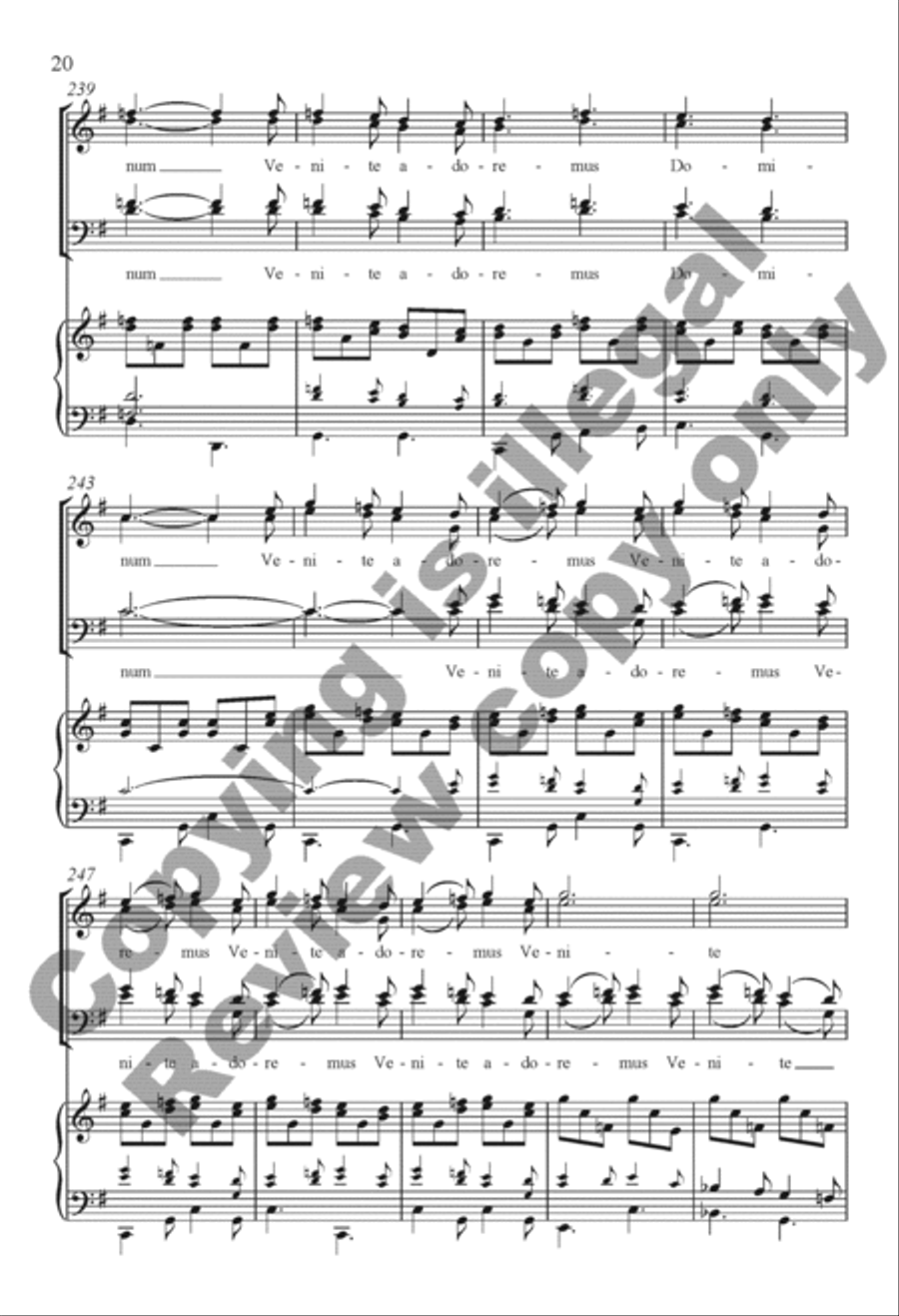 The Snow Lay On the Ground 4-Part scores gallery preview page 19