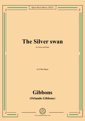 O. Gibbons-The Silver swan,in E flat Major