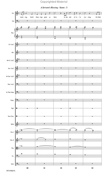 A Servant’s Blessing - Full Orchestra Score and Parts image number null
