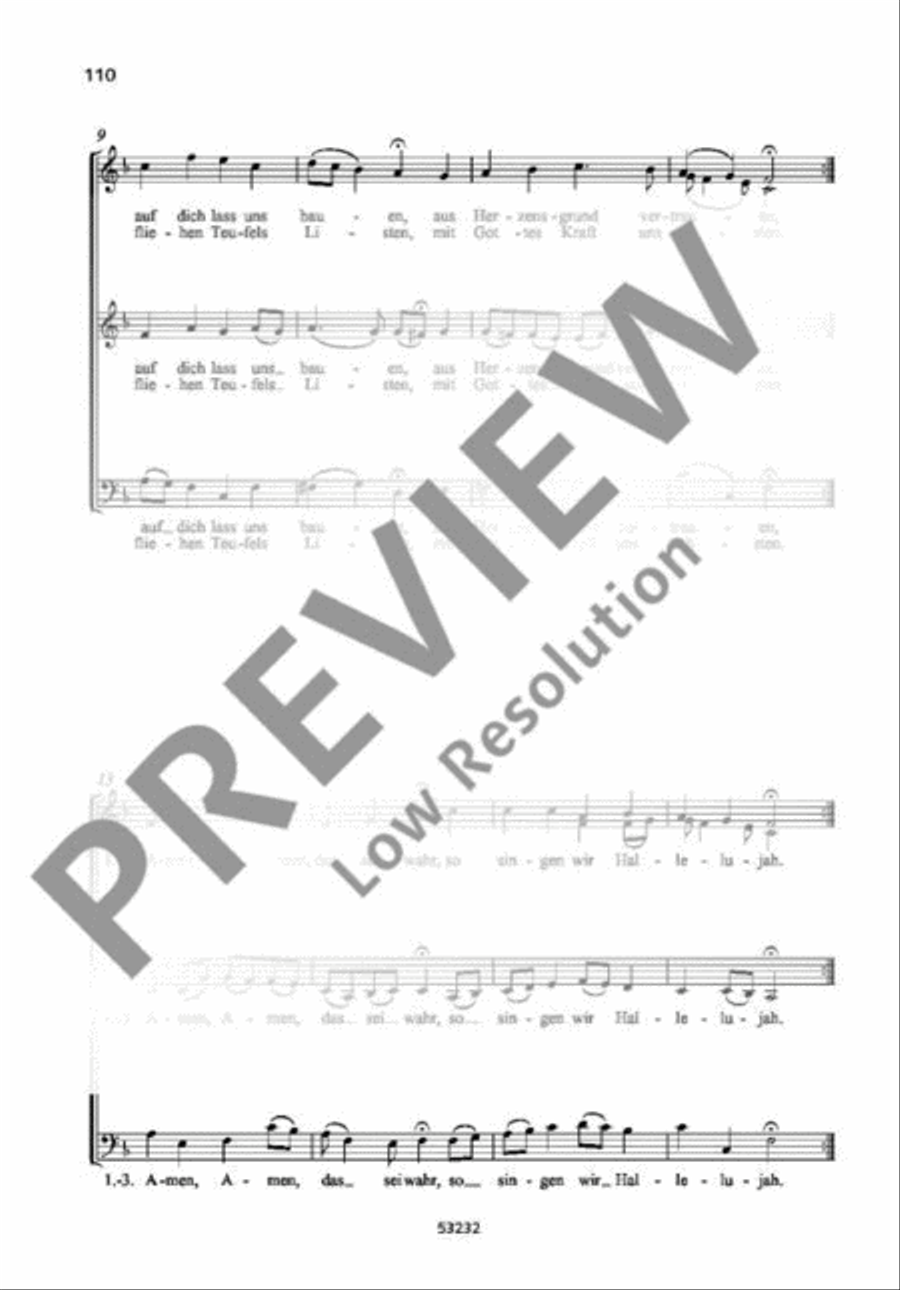 Gott der Vater steh uns bei A Cappella scores gallery preview page 3