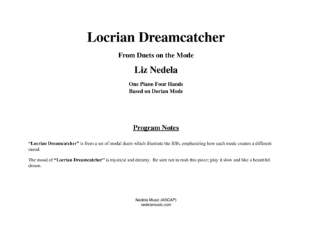 Duets on the Mode 7. Locrian Dreamcatcher image number null