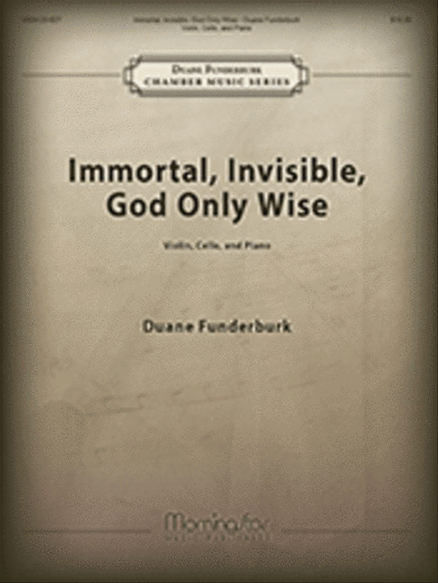 Immortal, Invisible, God Only Wise Piano Trio scores gallery preview page 1